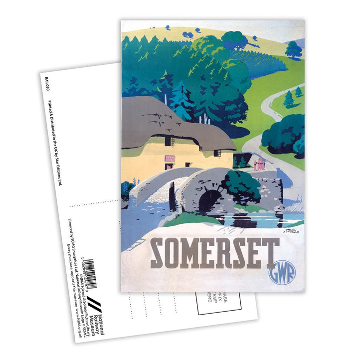Somerset, GWR Postcard Pack of 8