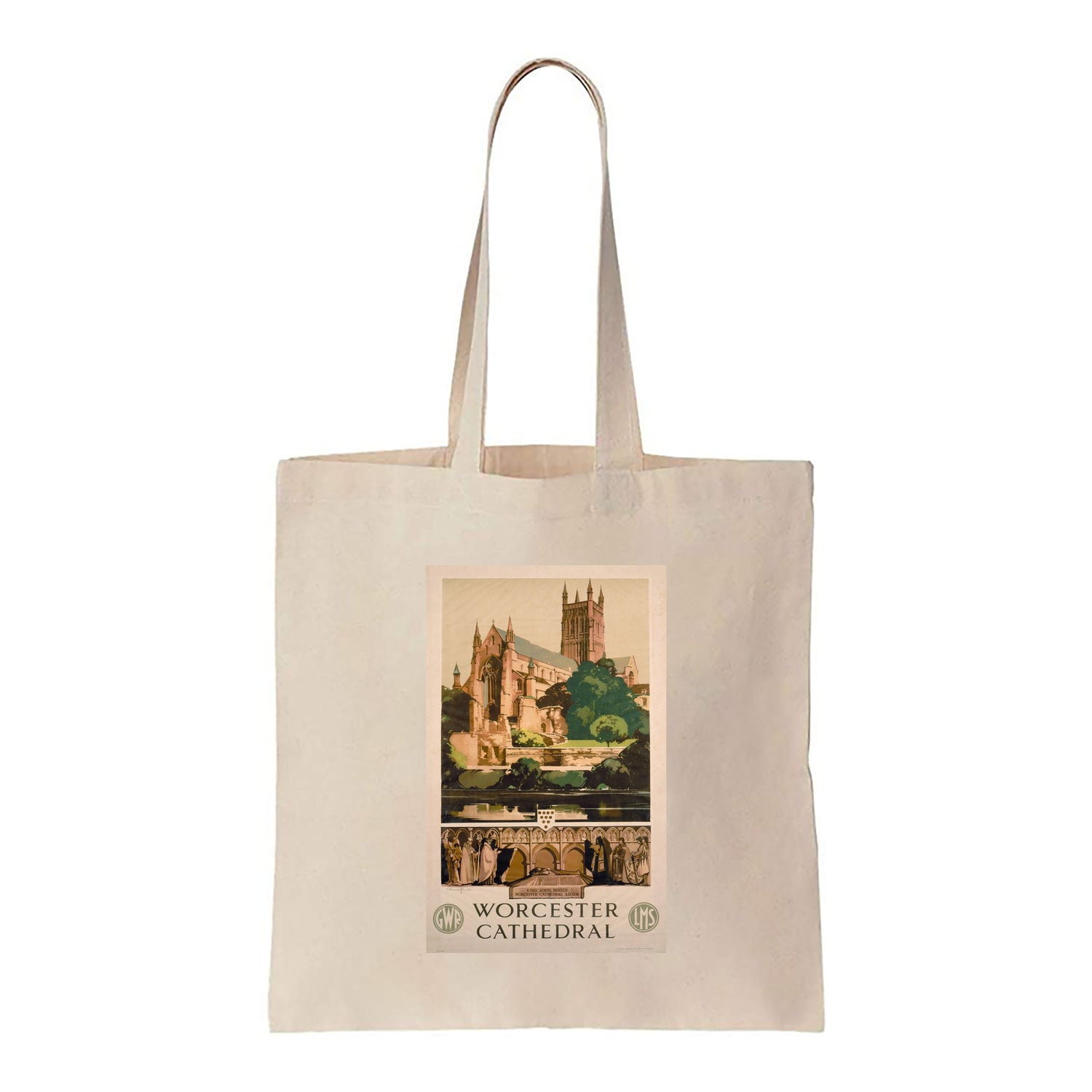 Worcester Cathedral, GWR, LMS - Canvas Tote Bag