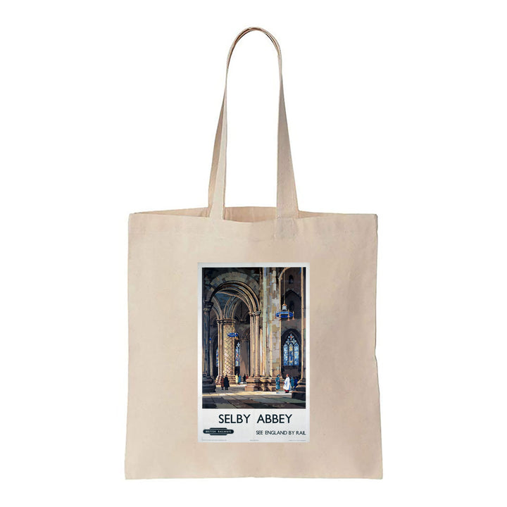 Selby Abbey, See England By Rail - Canvas Tote Bag