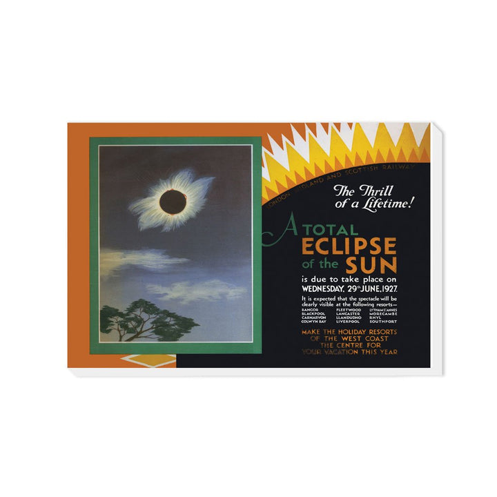 A total Eclipse of the Sun, London Midland and Scottish Railway - Canvas