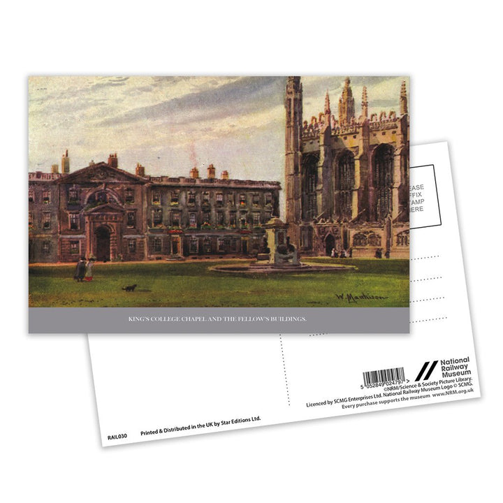 King's College Chapel and the Fellow's Building Postcard Pack of 8
