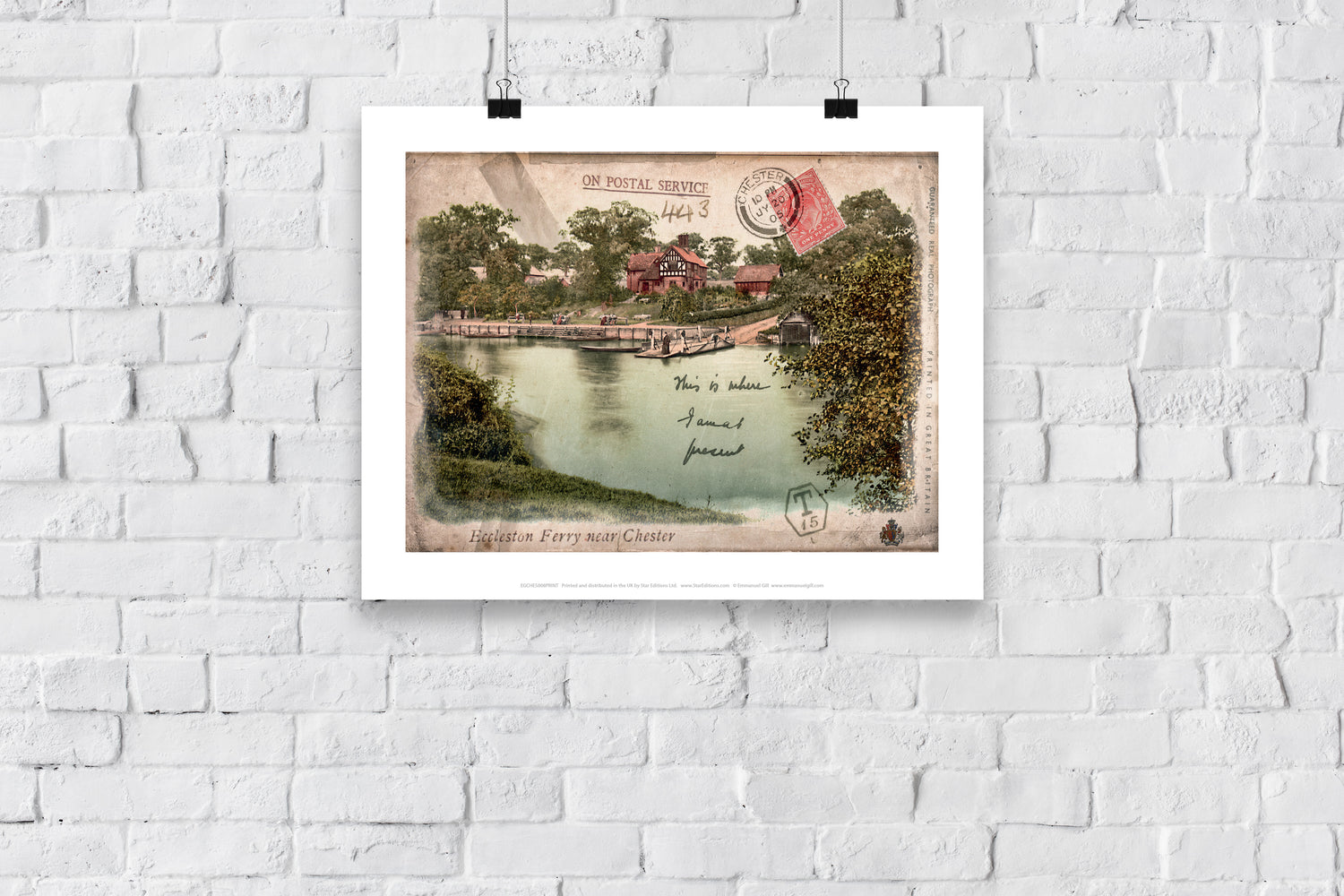 Eccleston Ferry near Chester - Art Print