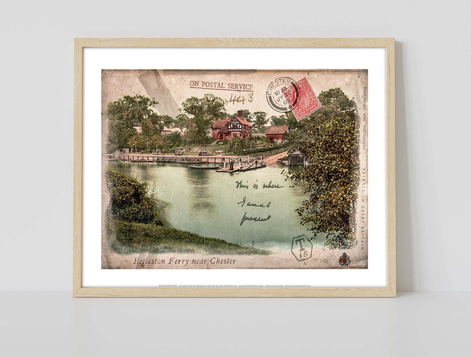 Eccleston Ferry near Chester - Art Print