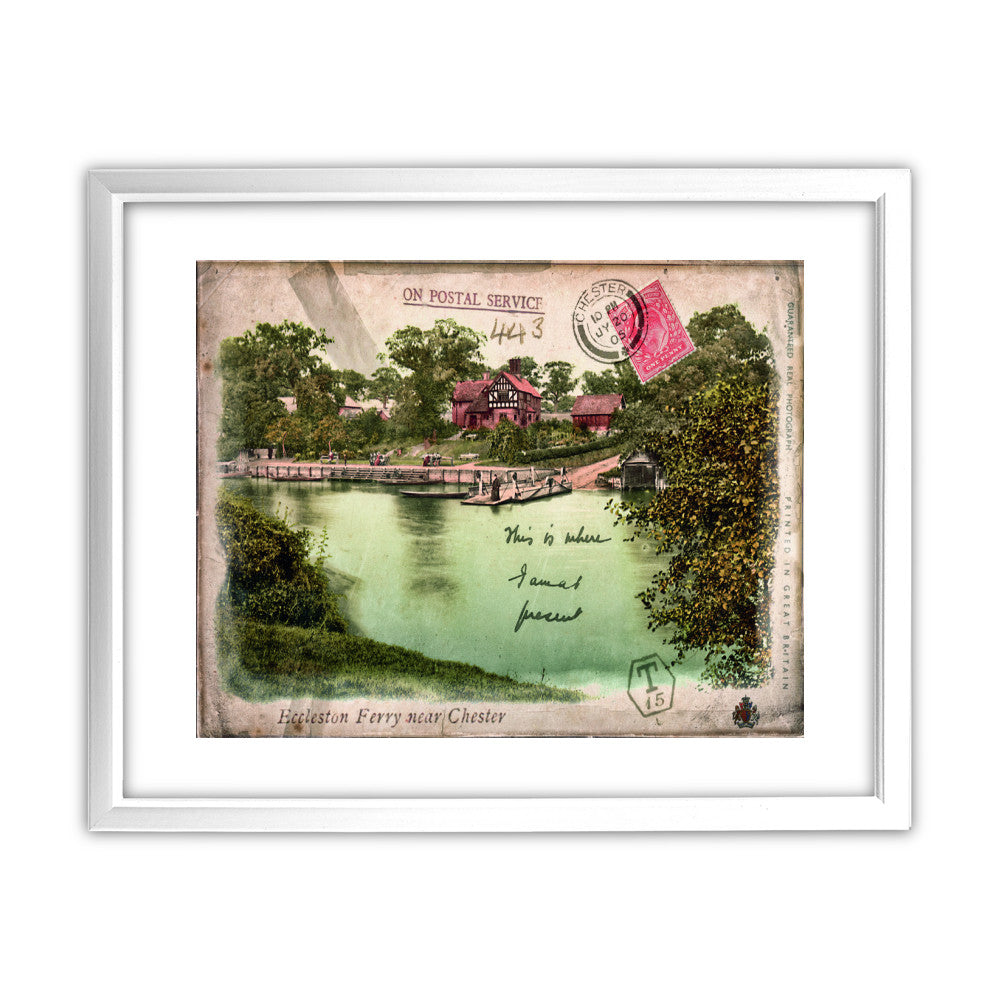 Eccleston Ferry near Chester - Art Print