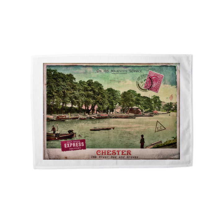 The River Dee, Chester Tea Towel