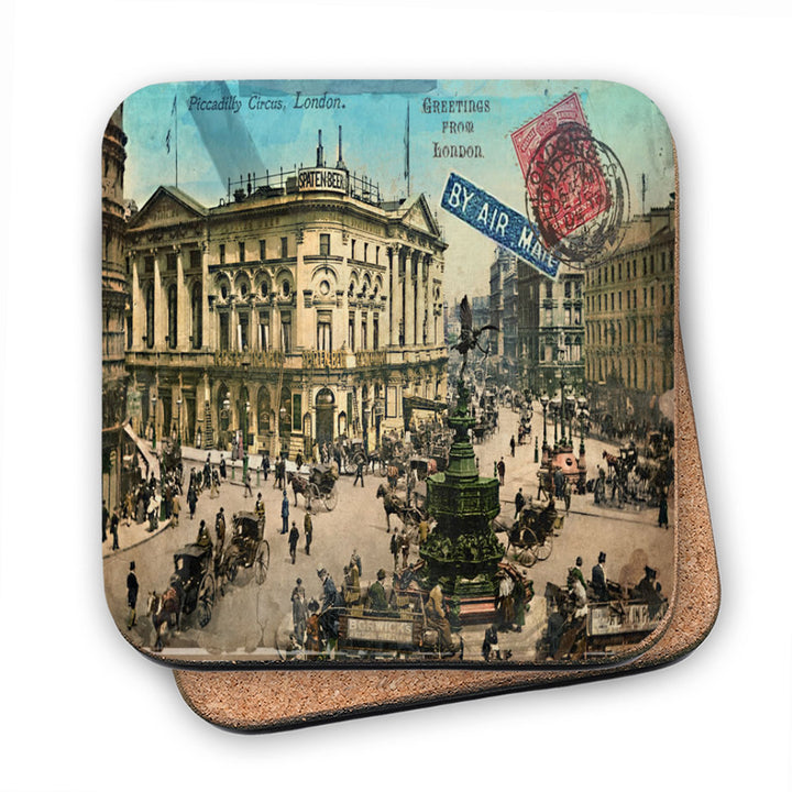 Piccadilly Circus, London MDF Coaster