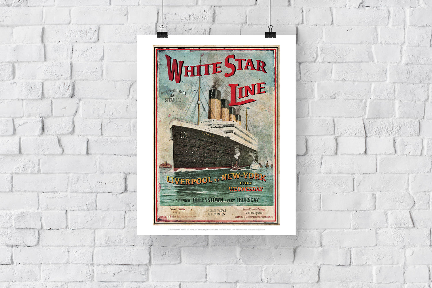 The White Star Line - Art Print