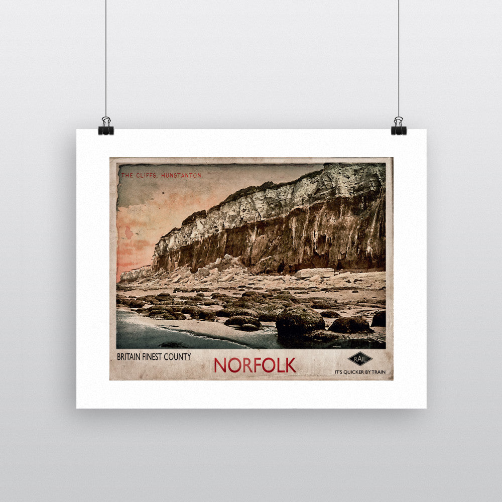 Hunstanton Cliffs 11x14 Print