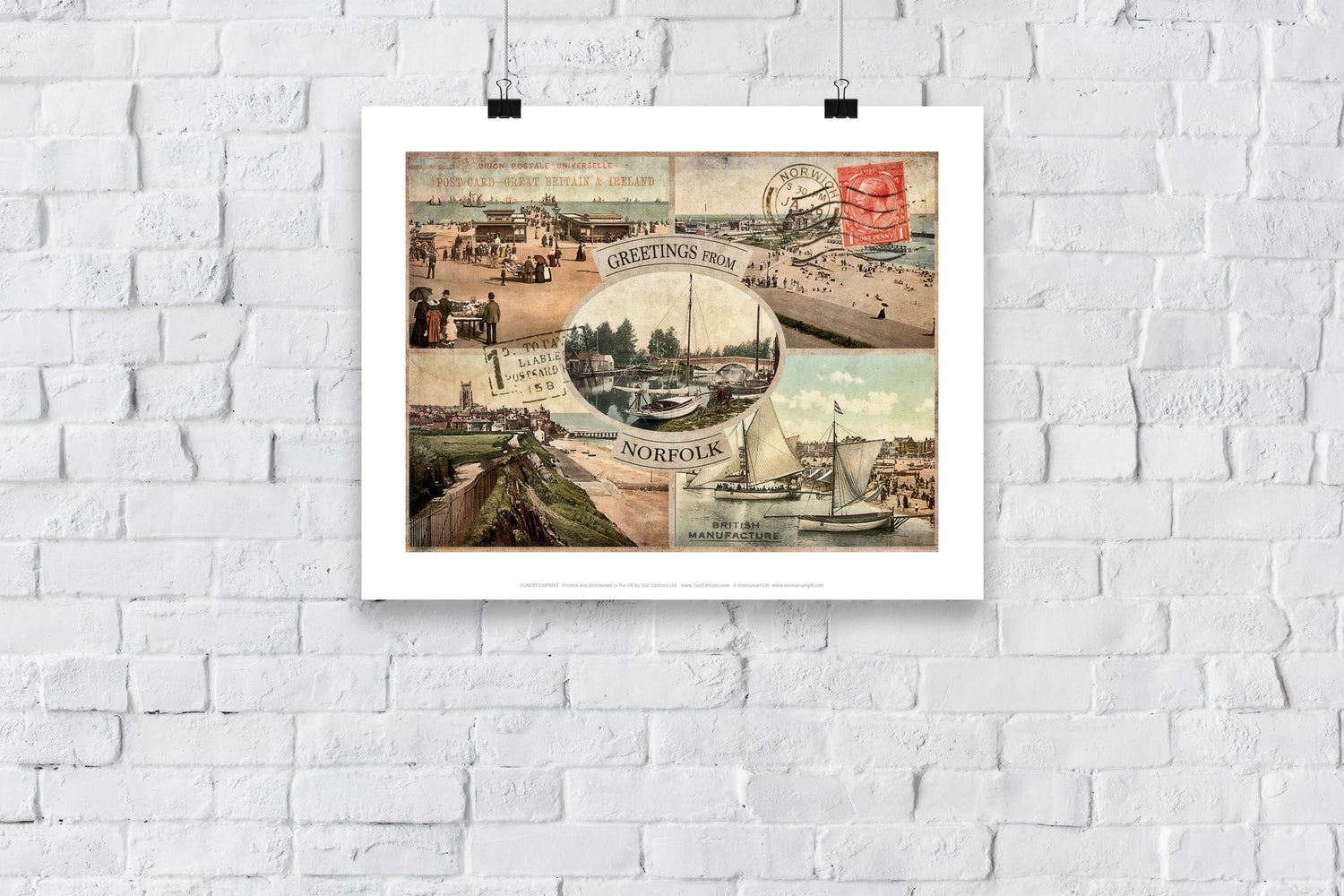 Greetings from Norfolk - Art Print