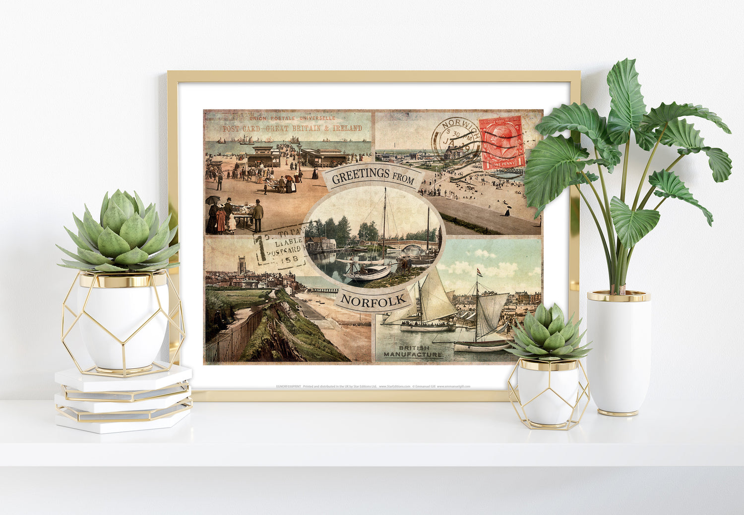 Greetings from Norfolk - Art Print