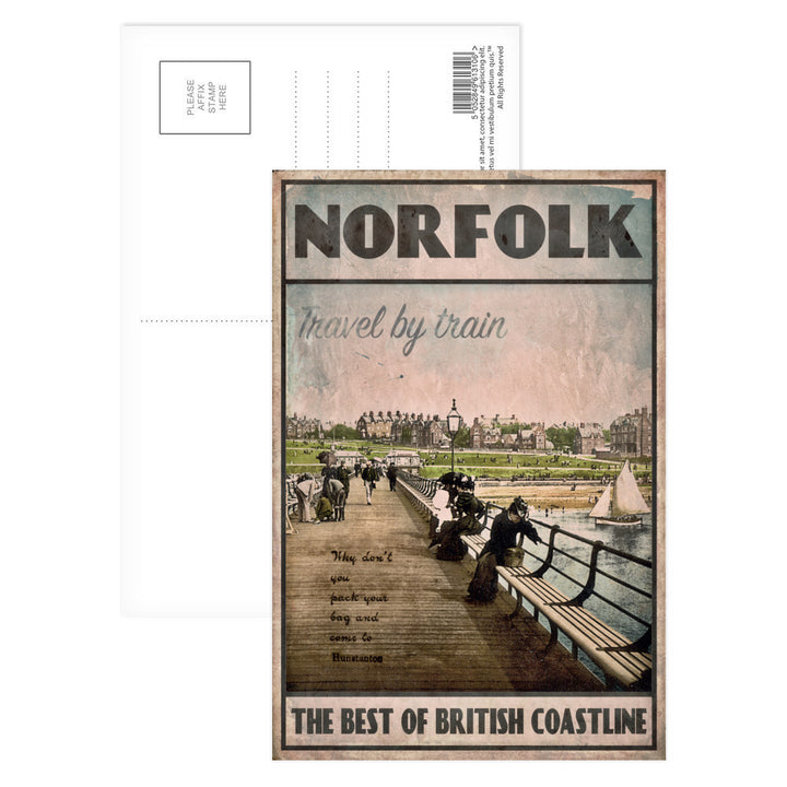 Norfolk, the best of British Coastline Postcard Pack