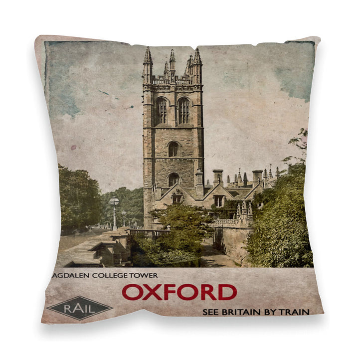 Magdalen College Tower, Oxford Fibre Filled Cushion