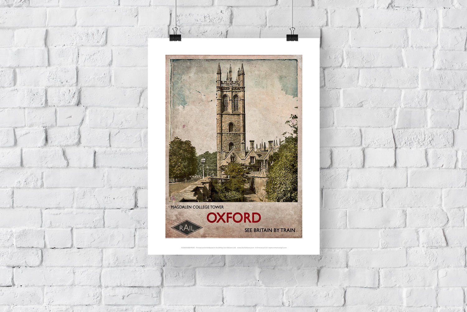 Magdalen College Tower, Oxford - Art Print