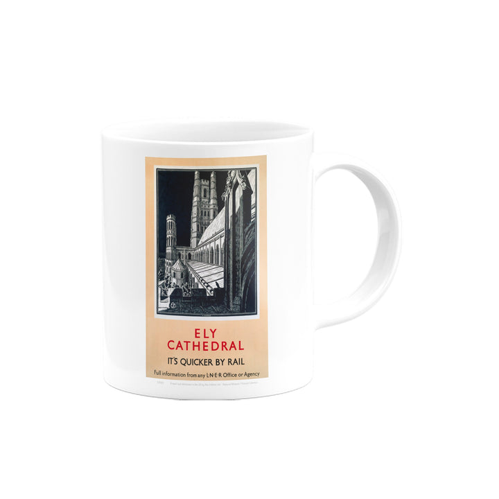 Ely Cathedral Black and White Mug