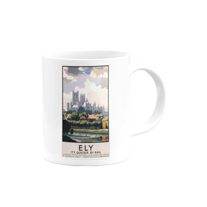 Ely View of Cathedral across River Mug