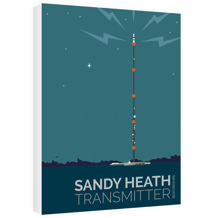 The Sandy Heath Transmitter, Bedfordshire 60cm x 80cm Canvas