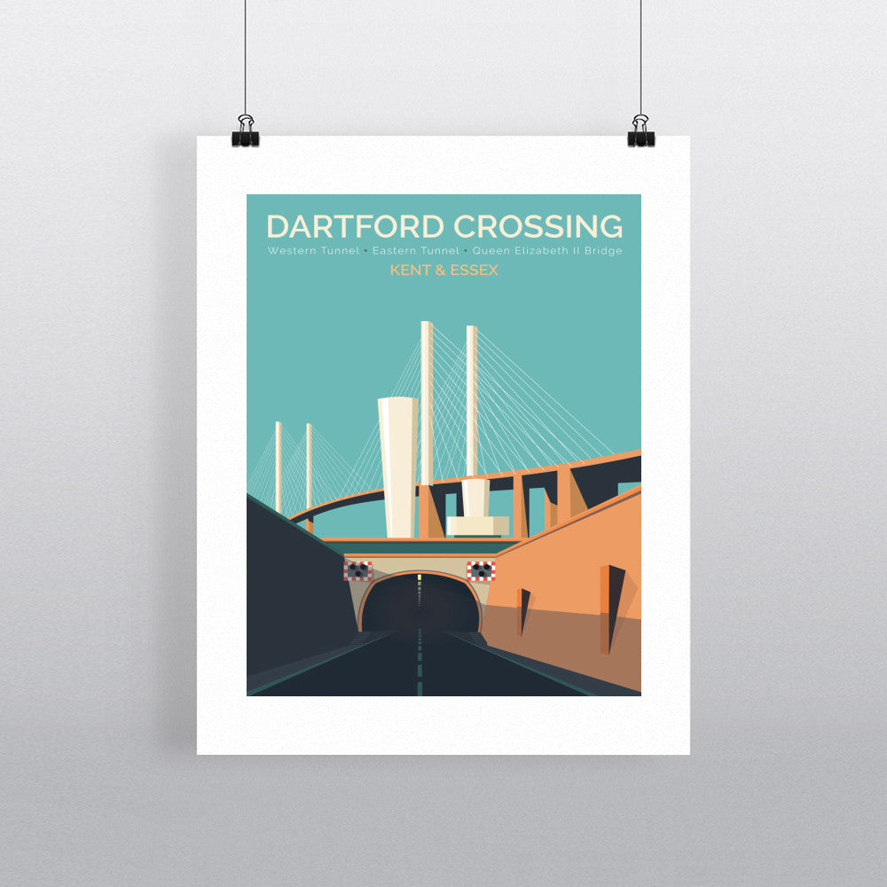 Dartford Crossing, Kent & Essex 11x14 Print