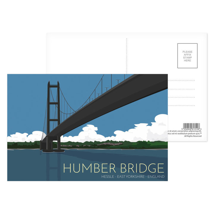 The Humber Bridge, Yorkshire Postcard Pack