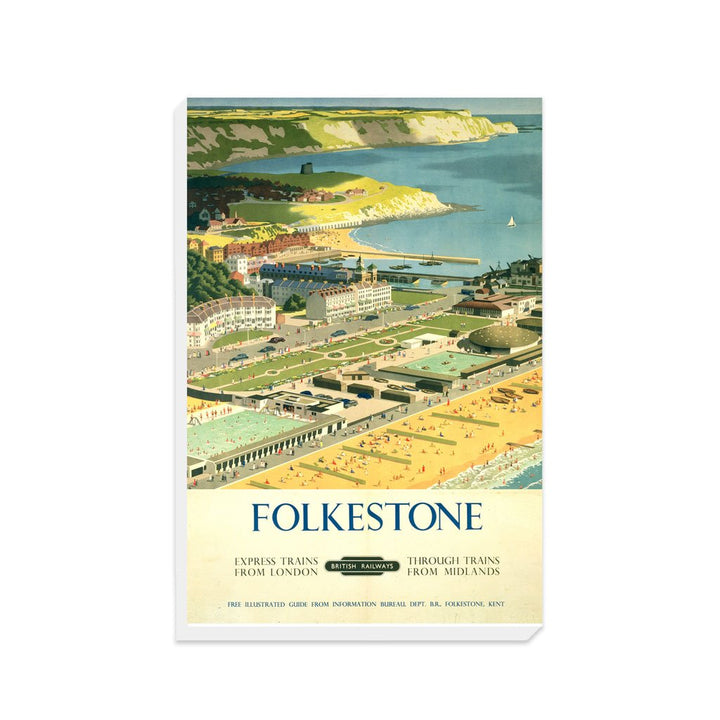 Folkestone View from the Air - Canvas