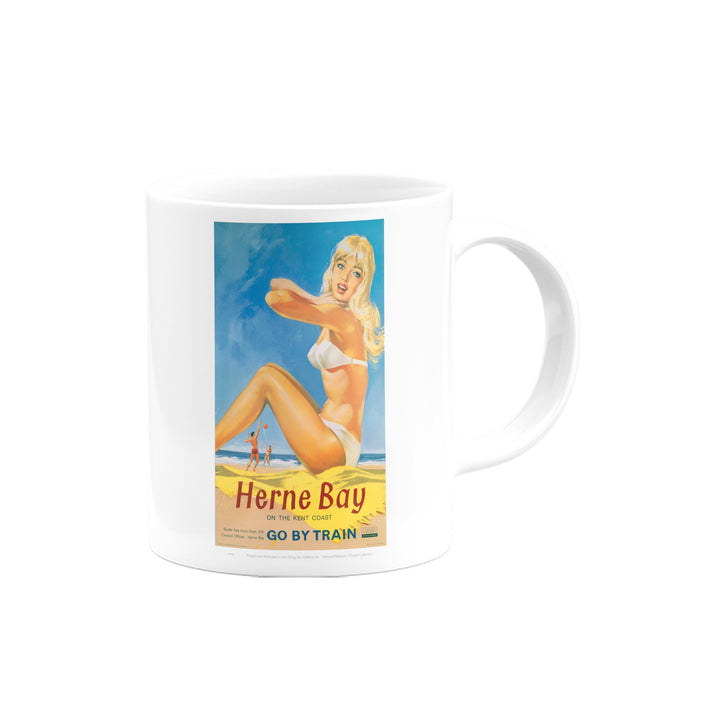 Herne Bay Girl in White Bikini Mug