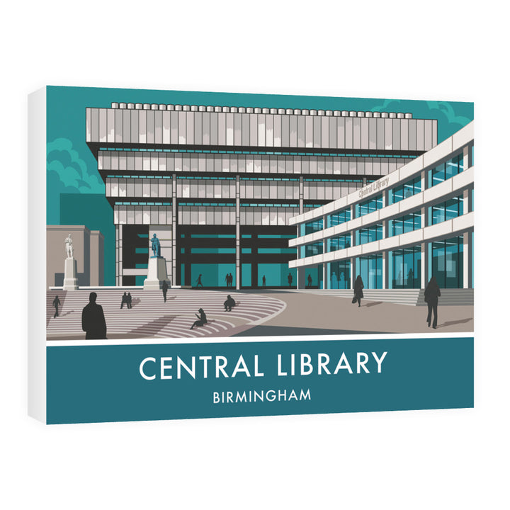 Central Library, Birmingham, West Midlands 60cm x 80cm Canvas