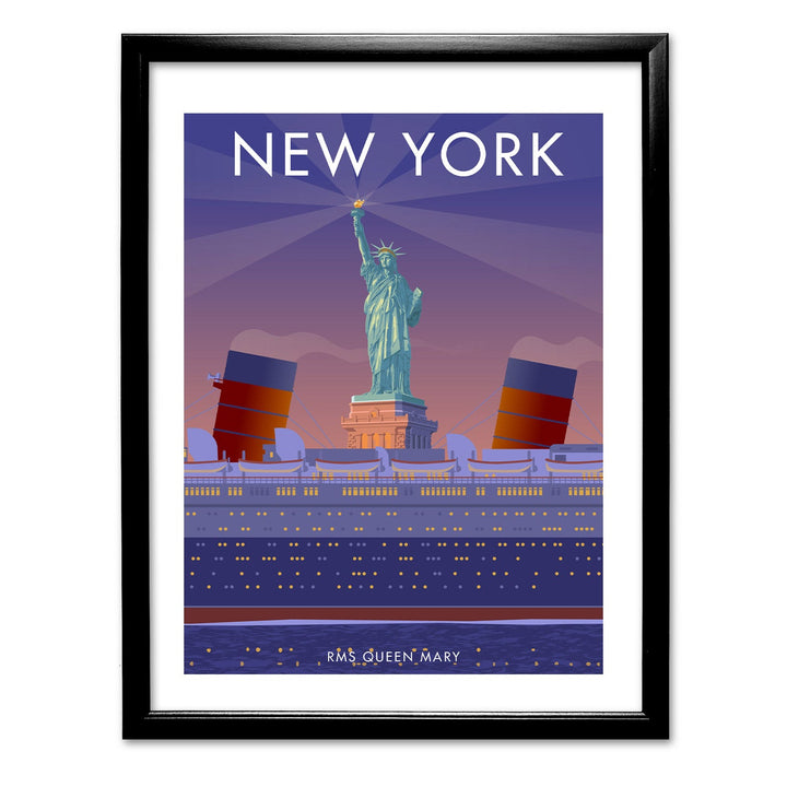 RMS Queen Marry, New York Art Print