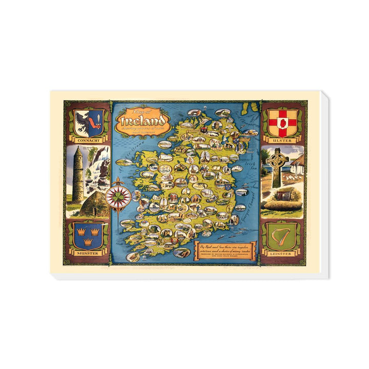 Map of Ireland - Canvas