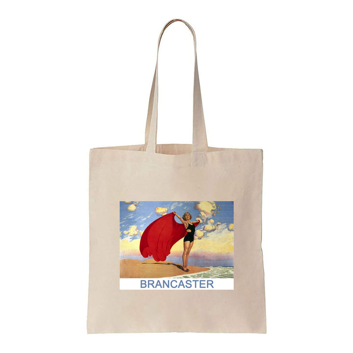Brancaster, Girl with Red Blanket - Canvas Tote Bag
