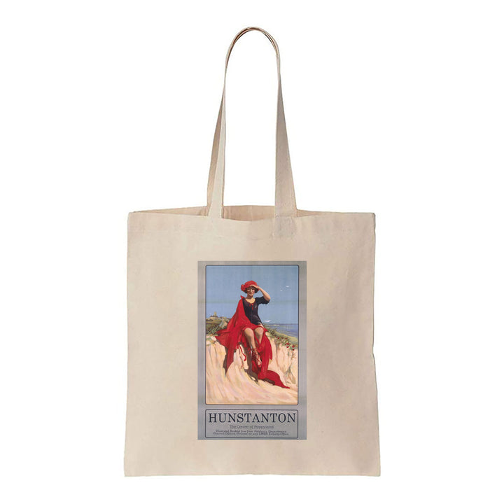 Hunstanton Girl with Red Shoes - Canvas Tote Bag