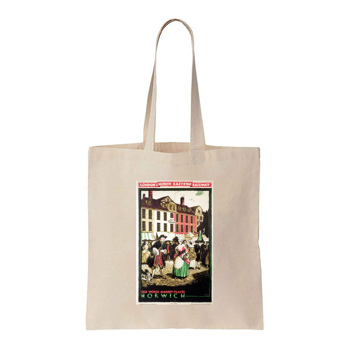 Old World Market Place Norwich - Canvas Tote Bag