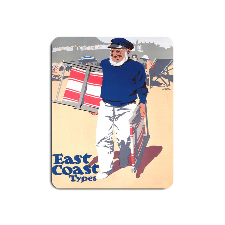 East Coast Types No 5 The Deck-chair Man - Mouse Mat