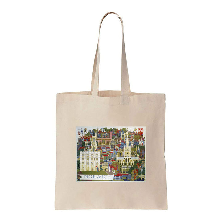 Norwich Illustration - Canvas Tote Bag