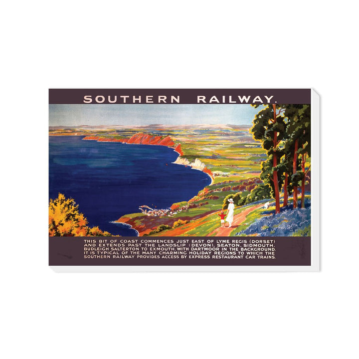 Southern Railway Lyme Regis Dorset, Devon - Canvas