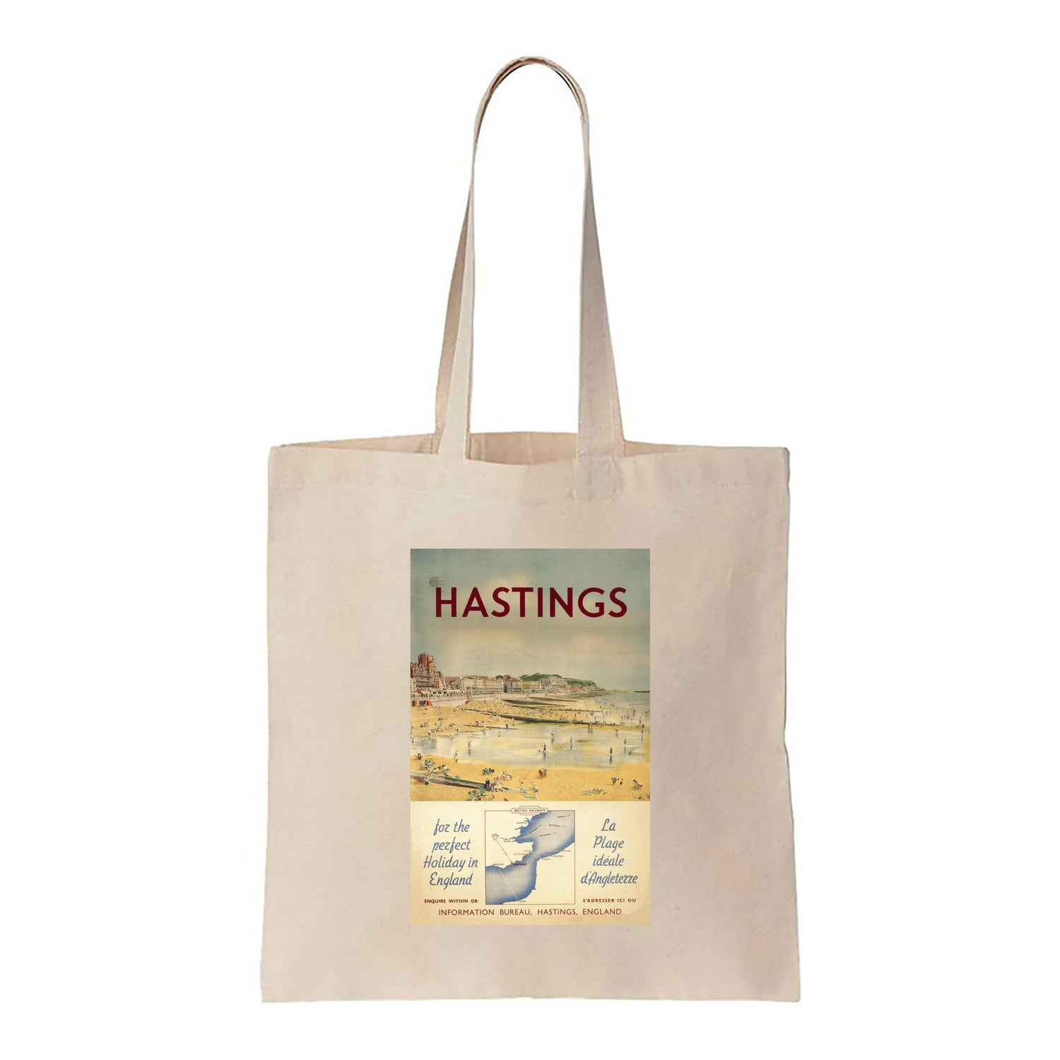 Hastings - Perfect Holiday in England - Canvas Tote Bag