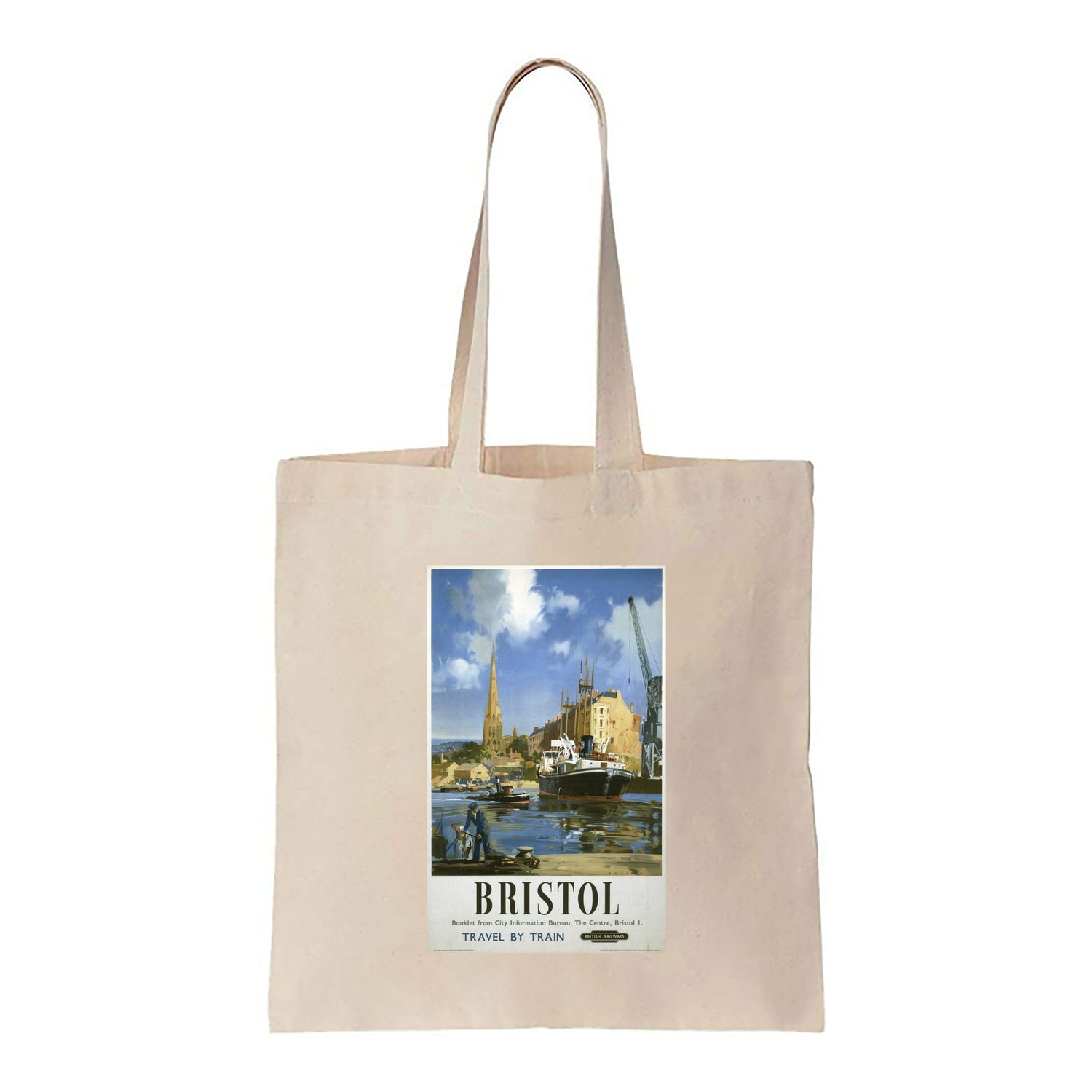 Bristol Boat and Crane - Canvas Tote Bag