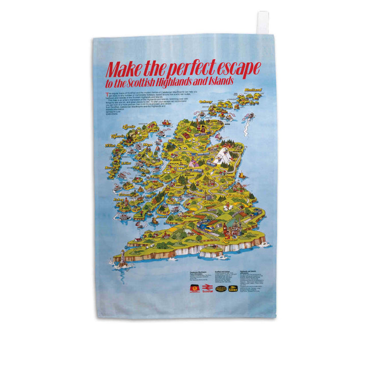 Make the perfect escape Scotland - Tea Towel