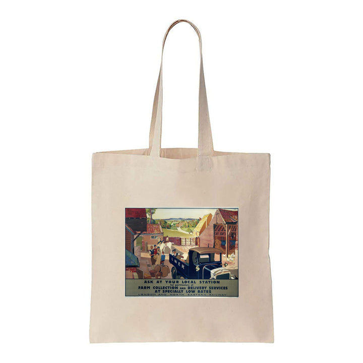 LNER Farm Collection and Delivery Service - Canvas Tote Bag