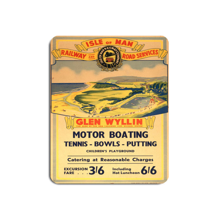 Isle of Man - Glen Wyllin Motor Boating - Mouse Mat