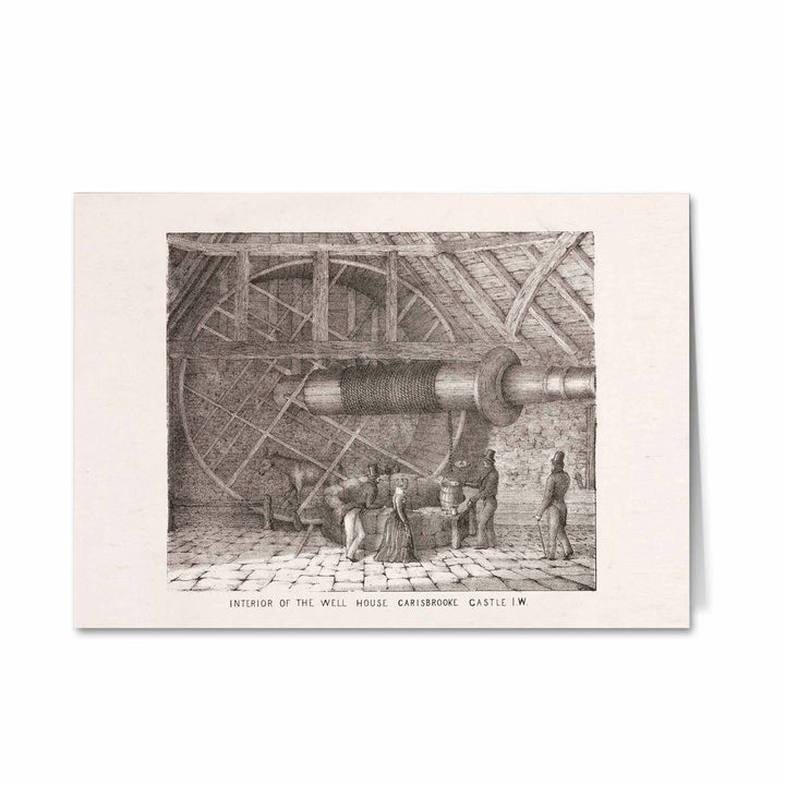 Interior of the Well House, Carisbrooke Castle Greeting Card