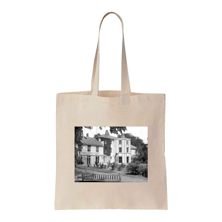 Black and White Modern House - Canvas Tote Bag