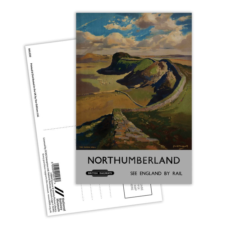 Northumberland, The Roman Wall Postcard Pack of 8