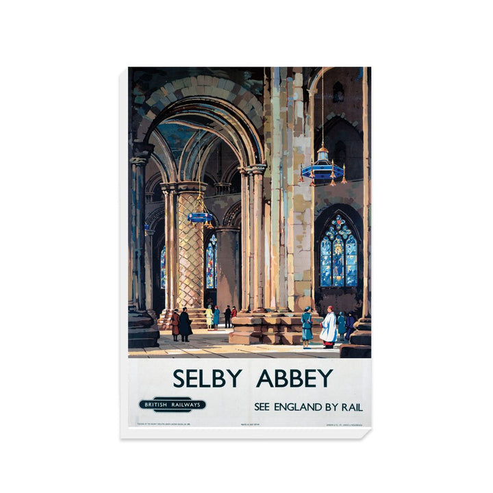 Selby Abbey, Abbot Hug's Pillar - Canvas