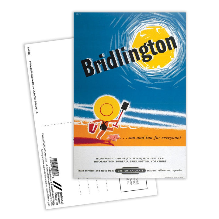 Bridlington, Sun and Fun for Everyone! Postcard Pack of 8