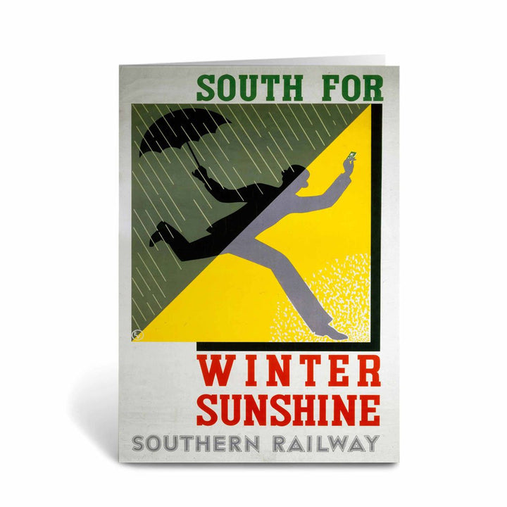 South for Winter Sunshine - Southern Railway Greeting Card