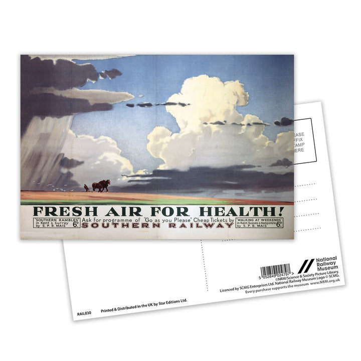 Fresh Air for Health Postcard Pack of 8