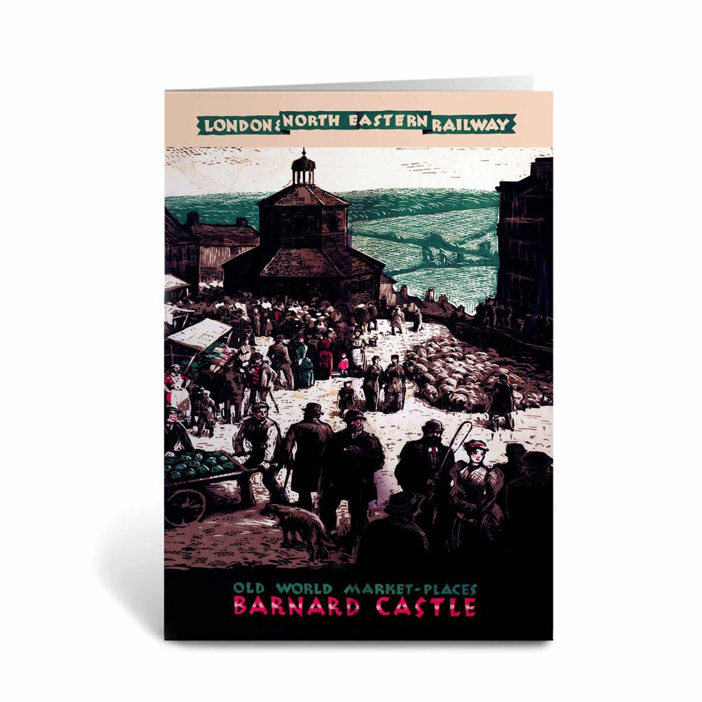 Barnard Castle, Old World Market-Places Greeting Card