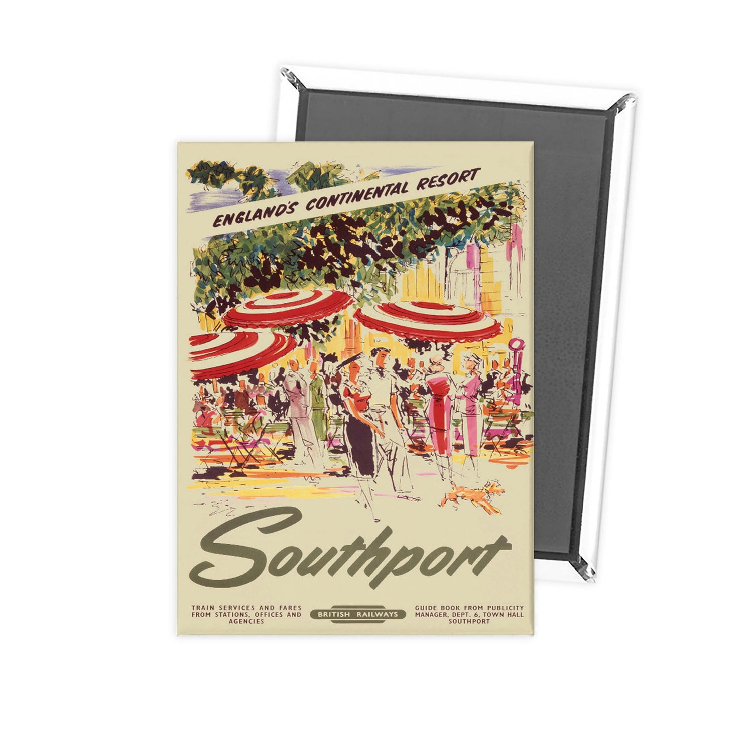 Southport England's Continental Resort Fridge Magnet