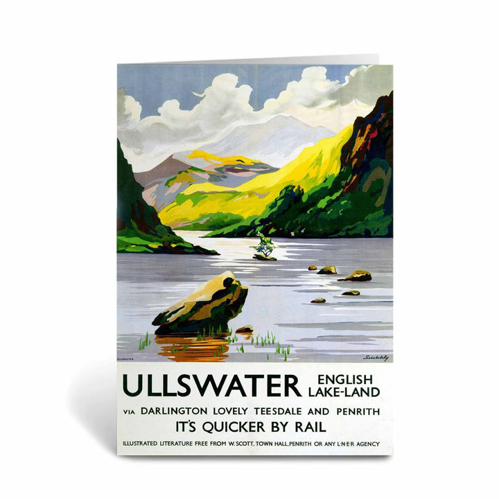 Ullswater, English Lake-Land Greeting Card