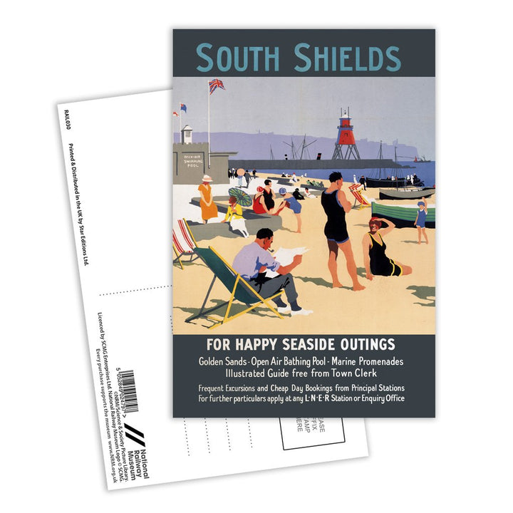 South Shields for Happy Seaside Outings Postcard Pack of 8