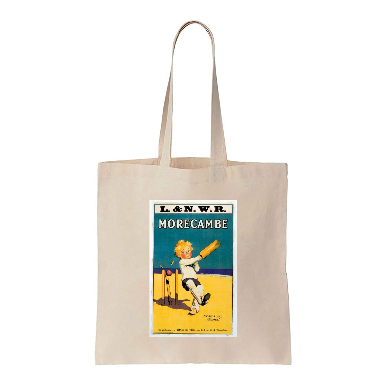Morecambe - Loosens your stumps - Canvas Tote Bag